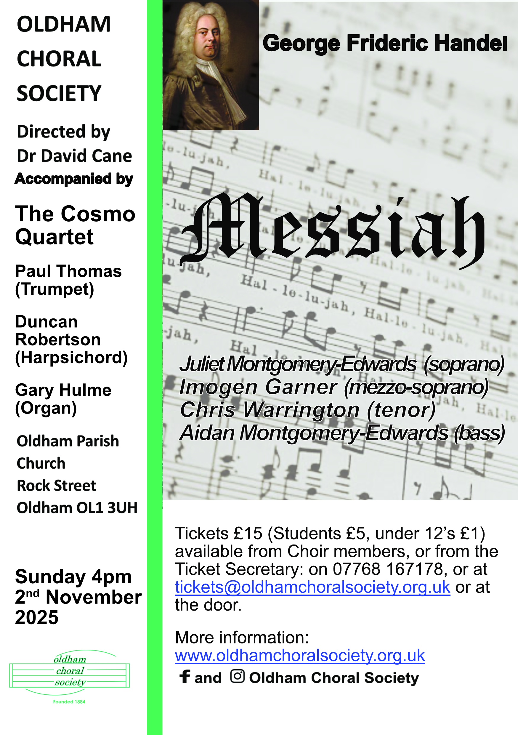 Messiah tickets now available